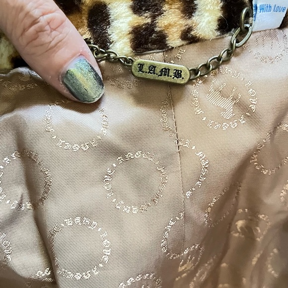 L.a.m.b leopard print trench/soft rare small - Picture 6 of 9